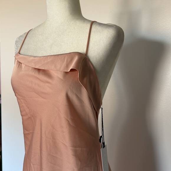 Astr The Label Cowl Slip Midi Dress in Blush - Picture 7 of 11